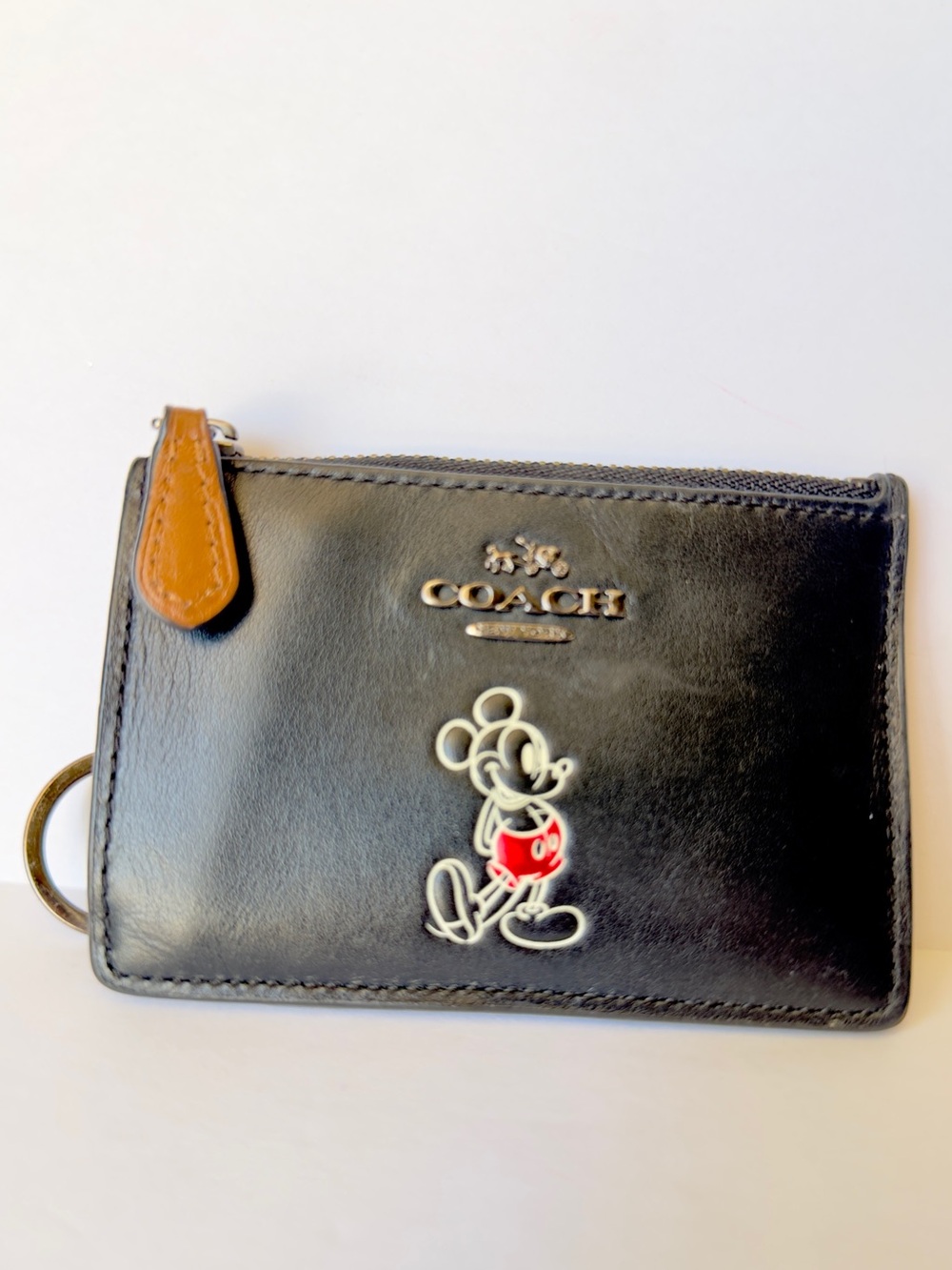 Disney X Coach Mickey Card Holder/Keychain - Picture 4 of 6